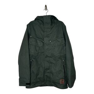 Analog Academy Jacket Men’s Small Gray Outdoor Skiing Snowboarding Hooded Coat